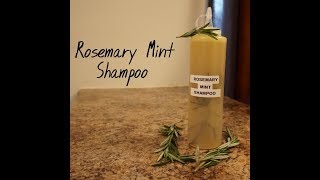 Rosemary Mint Shampoo DIY Homemade [upl. by Lodge285]