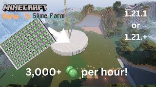 Minecraft Farms  Farm  2 Slime farm  1211 or 121  Gameplay  Guide [upl. by Onateyac]