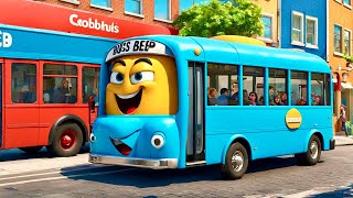 Wheels on the Bus  Fun Nursery Rhyme for Kids  Interactive Action Song with Animation [upl. by Eugenia83]