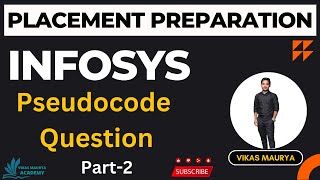 Infosys Pseudocode Questions Part2  Placement Preparation [upl. by Scotty]