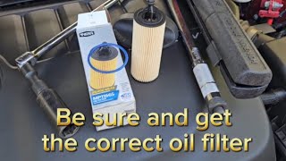 Chrysler 200 36liter oil change Which oil filter is correct [upl. by Annuaerb69]