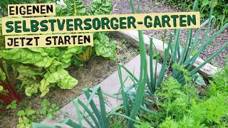 Eigenen Gemüsegarten anlegen und im selben Jahr ernten  Gartenplanung für Selbstversorgung [upl. by Faythe]