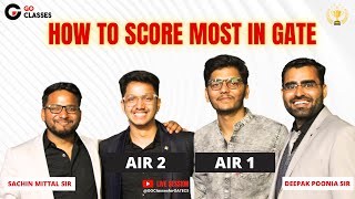 AIR 1 amp AIR 2  How to Score Most in GATE  GATE CSE  GATE DA  GATE CSE 2024 AIR 1 amp 2  LIVE [upl. by Anertal]