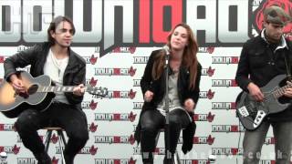 Halestorm  Heres To Us Live amp Acoustic  Download Festival 2012 [upl. by Ahsil]