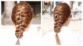 😱 4 Strand French Braid for Beginners 😍 Step by Step by Another Braid [upl. by Aivatnuhs]