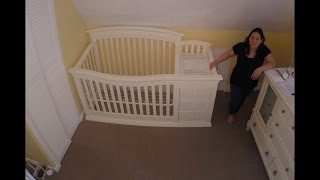 Baby Crib Assembly Time Lapse  Sorelle Verona 4in1 [upl. by Harsho]