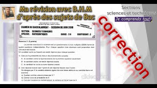 Bac technique 2010 C correction ex probabilité [upl. by Arehs991]