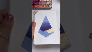 More diamonds 💎 watercolor watercolorpainting [upl. by Otrebile]