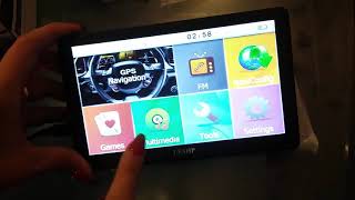 LESHP 7 inch GPS Navigation [upl. by Aynam800]