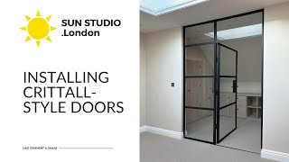 HOW TO Install Crittall Doors  SUN STUDIO London [upl. by Nohpets]