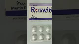 Roswin Tablet 5mg Uses Roswin 10mg Tablet Uses Roswin 20mg Tablet Uses Rosuvastatin [upl. by Hplodnar]