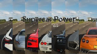 Supercar Power Crazy speeds of supercars in Forza Horizon 4 [upl. by Theona]