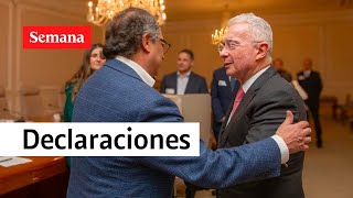 Álvaro Uribe entrega detalles de la reunión con el presidente Gustavo Petro [upl. by Malti]