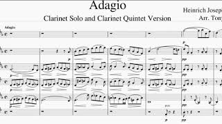 Baermann Adagio for Clarinet Solo and Clarinet Quintet [upl. by Vandyke]