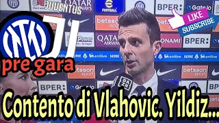 Pre Inter vs Juve Motta quotContento di Vlahovic Yildiz fuoriperchéquot [upl. by Eilesor221]