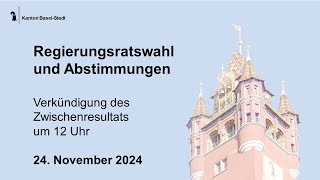 Regierungsratswahl und Abstimmungen 2024 Zwischenresultat [upl. by Countess280]