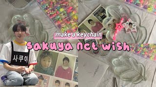 ASMR  BELAJAR MEMBUAT GANTUNGAN KUNCI YANG LUCU 🌸 ✨  SAKUYA NCT WISH [upl. by Sulakcin]