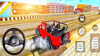 Driving Open Mahindra Thar in indian Theft auto Game  Mahindra Red Thar  Android Game Play [upl. by Notlrahc737]