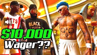 Me and Tyceno got challenged to a 10000 WAGER we accepted NBA 2K20 [upl. by Weiss]