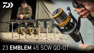 Daiwa 23 EMBLEM 45 SCW QDOT  Lewis Swift  Daiwa Carp [upl. by Aramoj651]