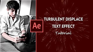 Turbulent Displace text effect  After Effects [upl. by Calondra269]