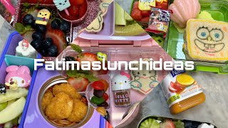 Dannas lunch compilations Loncheras de la semana de Danna lunchideas bentobox [upl. by Ardnala171]