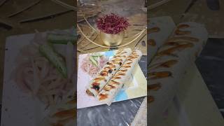 Yummilicious chicken wrap😋tastyrecipes deliciousfood [upl. by Adnarrim]