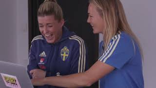 Magdalena Eriksson amp Olivia Schough  2019 World Cup XI translated [upl. by Gail]