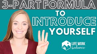 How to Introduce Yourself – Interviews Presentations Meetings etc EXAMPLE INCLUDED [upl. by Annoynek]