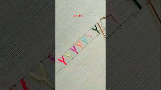 Y Stitch Embroidery  Hand Embroidery For Beginners [upl. by Patrica]