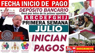 🚨💥OPERATIVO BIENESTAR🔴 Adultos Mayores 65 DEPÒSITO BANCARIO 🤑 serà por letra PRIMER SEMANA de JULIO [upl. by Beatrisa382]