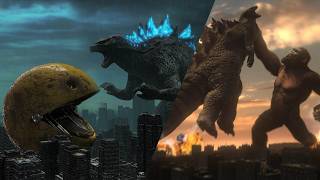 GODZILLA vs PACMAN vs KONG Compilation  Shutter Authority [upl. by Airetnahs]