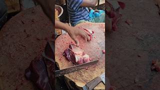 Real ox yummy beef butter smooth cutting skill by expert butcher in bd [upl. by Akelahs450]