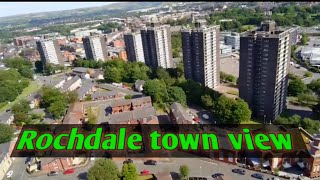 Rochdale Manchester drone view [upl. by Engamrahc]