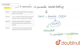 Hirudin is  12  BIOTECHNOLOGY AND ITS APPLICATION  BIOLOGY  NCERT FINGERTPS ENGLISH  Doubtn [upl. by Chitkara]