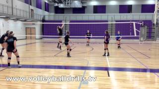 Volleyball Drill Crosscourt Pepper [upl. by Oemor313]