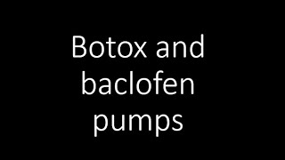 Intrathecal pumps vs botox [upl. by Adnama]