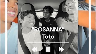 Rosanna by Toto  Lyrics to Singalong with Swami 3 Band  Dashcam Karaoke [upl. by Everett198]