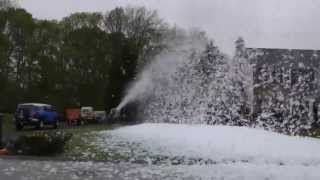 Foam Yeti Insane foam party cannon  over 100 feet of foam throw [upl. by Ursuline]