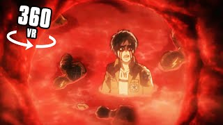 360° INSIDE TITAN STOMACH POV  Virtual Reality Experience  Attack on Titan [upl. by Riordan]