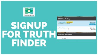 TruthFinder Sign Up How to OpenCreate Truth Finder Account 2023 [upl. by Yoccm411]