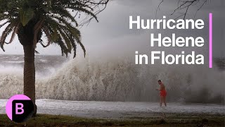 Hurricane Helene Makes Landfall in Florida [upl. by Yaakov]