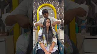 Kerashine treatment happy Cilant with sarvis 💥🤩hairstyle smoothnig viralshorts viralvideos ￼ [upl. by Portuna]