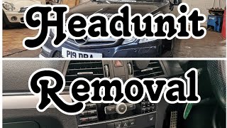 Mercedes Benz 2012 250 cdi Convertible  Cabriolet Factory Headunit Removal [upl. by Ettenawtna160]