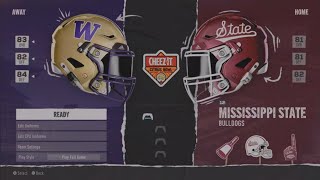 CITRUS BOWL Washington V 12 Mississippi State YEAR 1 [upl. by Aicenev]