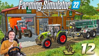 PREMIER ÉPANDAGE DE LISIER  FARMING SIMULATOR 22  Carrière Suivie 12 [upl. by Flanigan]