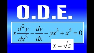 FURTHER  2nd order ODE by a given substitution 6 [upl. by Ayimat]