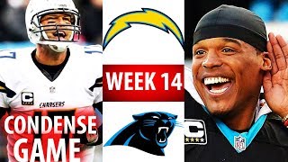 🁢 2016 🁢 SD Chargers  CAR Panthers 🁢 Week 14 🁢 Condense Game [upl. by Ahsad]