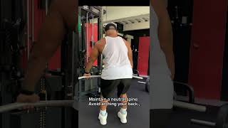 Low Cable Straight Bar Row backdayworkout gymworkout motivation [upl. by Ysirhc312]