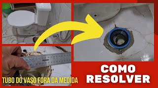 ✅TUBO DO VASO FORA DA MEDIDA COMO RESOLVER SEM QUEBRAR A CERÂMICA [upl. by Edmund]